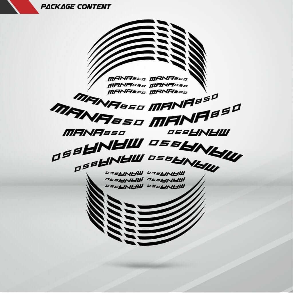 Aprilia Mana 850 Motorcycle Rim Wheel Decal Accessory Sticker - Motorcycle stickers and decals