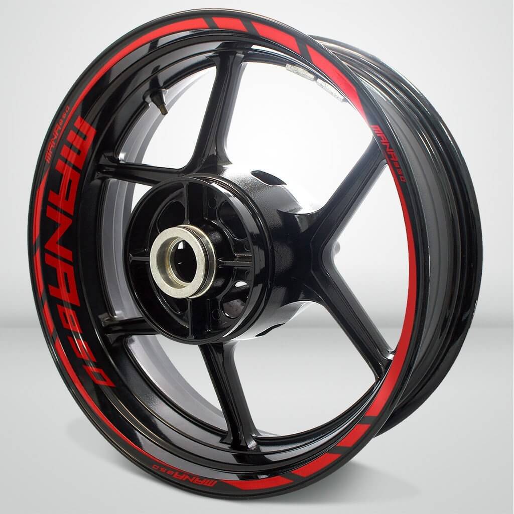 Aprilia Mana 850 Motorcycle Rim Wheel Decal Accessory Sticker - Motorcycle stickers and decals