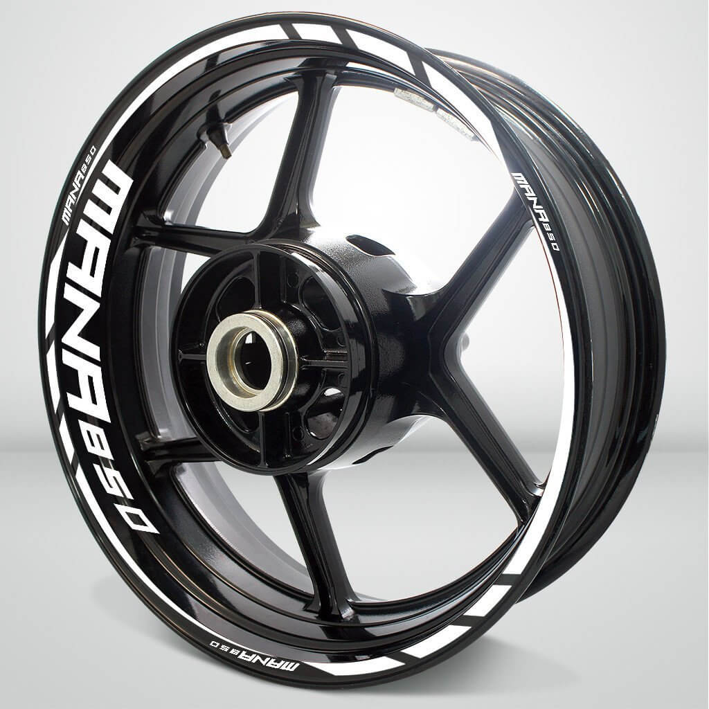 Aprilia Mana 850 Motorcycle Rim Wheel Decal Accessory Sticker - Motorcycle stickers and decals