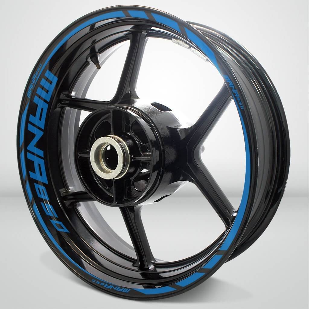 Aprilia Mana 850 Motorcycle Rim Wheel Decal Accessory Sticker - Motorcycle stickers and decals