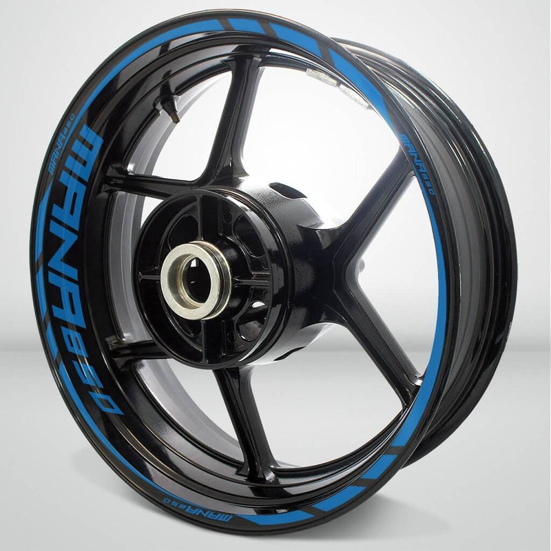 Aprilia Mana 850 Motorcycle Rim Wheel Decal Accessory Sticker - Motorcycle stickers and decals