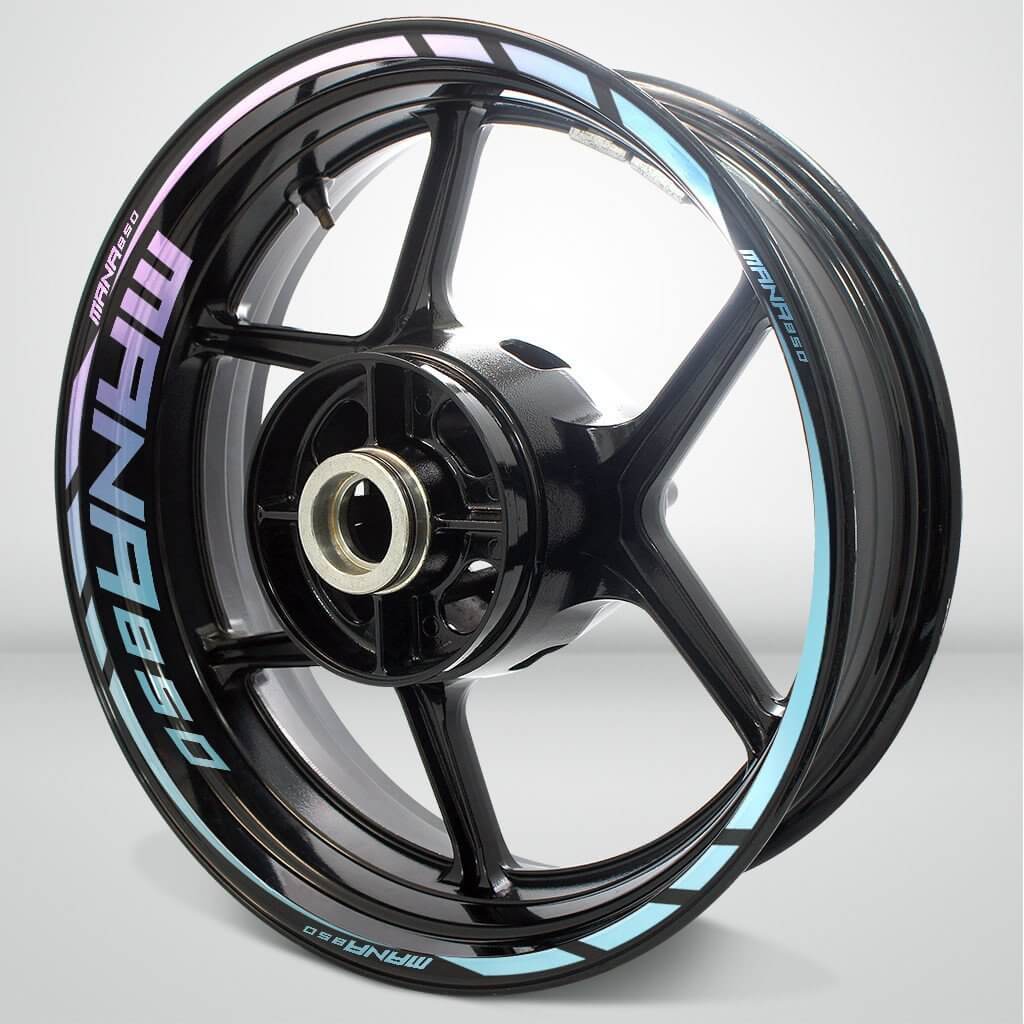 Aprilia Mana 850 Motorcycle Rim Wheel Decal Accessory Sticker - Motorcycle stickers and decals