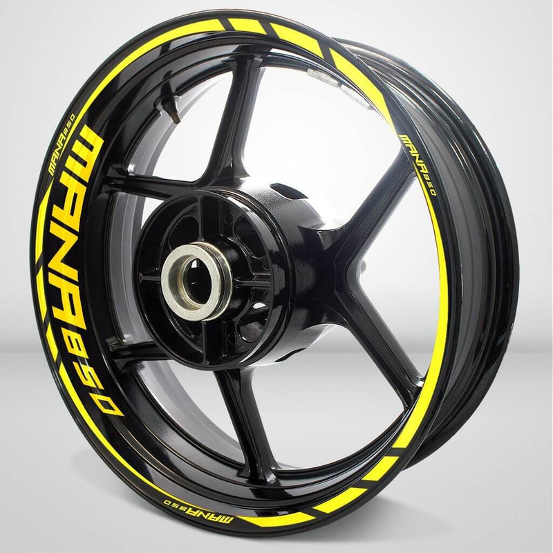 Aprilia Mana 850 Motorcycle Rim Wheel Decal Accessory Sticker - Motorcycle stickers and decals