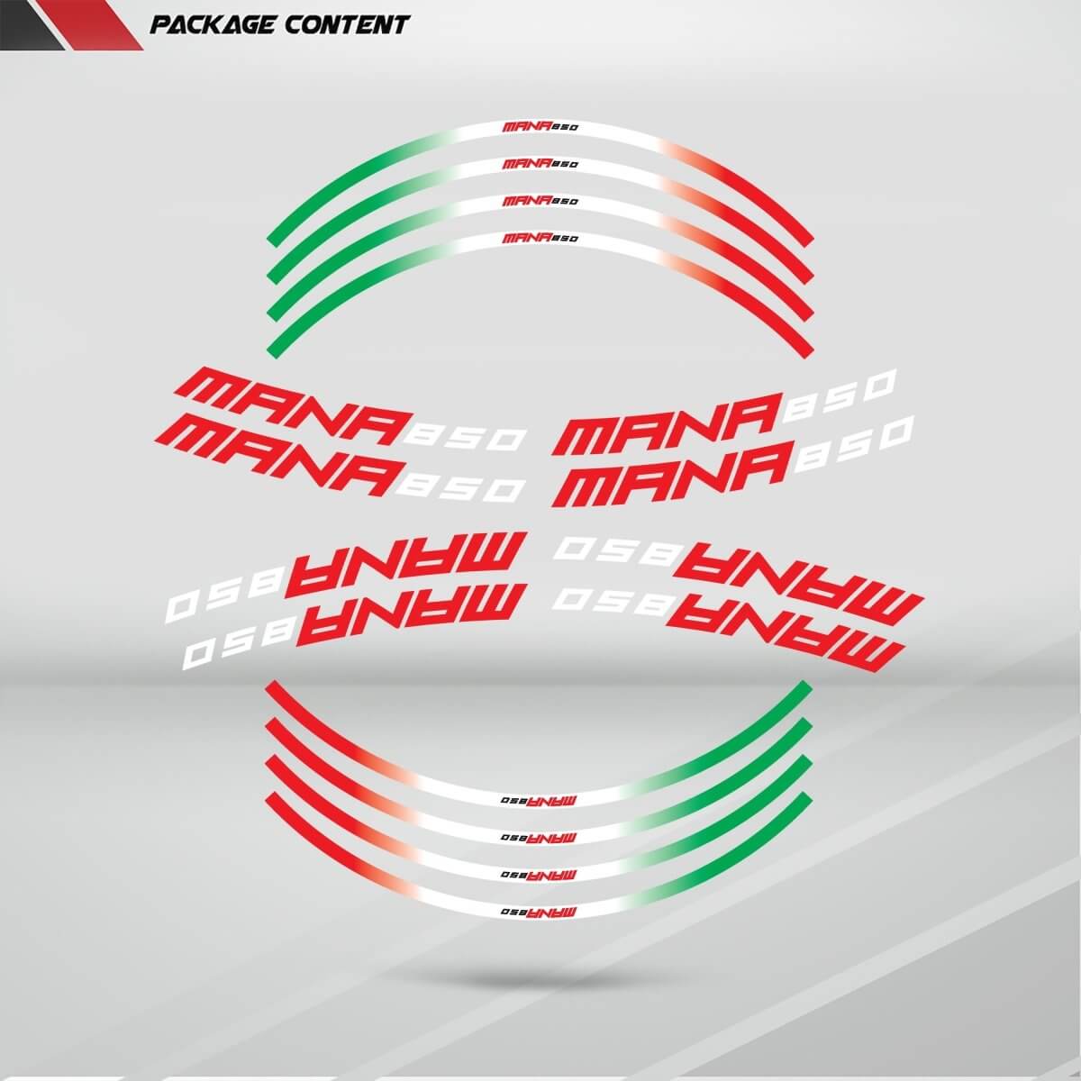Aprilia Mana 850 Wheel Rim Sticker Decal Stripe Motorcycle Bike MM-Kit v1 - Stickman Vinyls