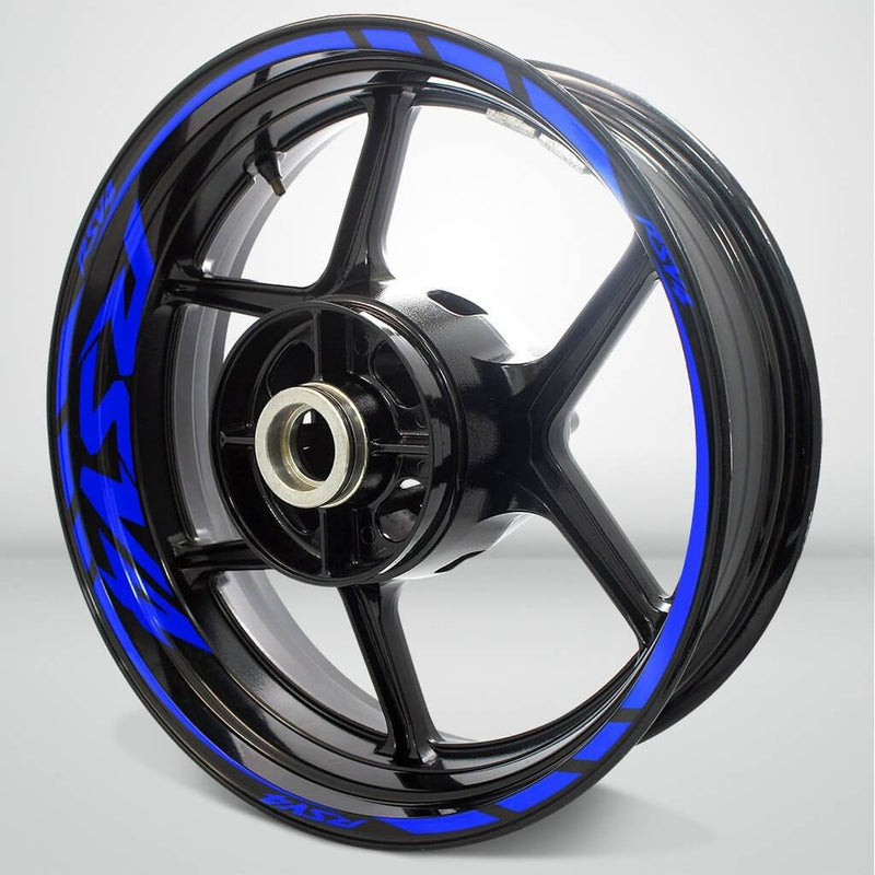 Aprilia RSV4 Motorcycle Rim Wheel Decal Accessory Sticker - Motorcycle stickers and decals
