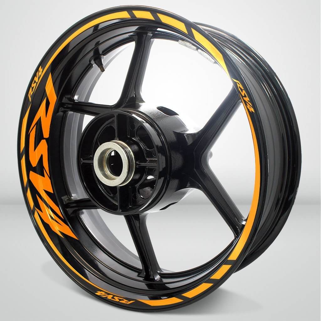 Aprilia RSV4 Motorcycle Rim Wheel Decal Accessory Sticker - Motorcycle stickers and decals