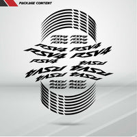 Aprilia RSV4 Motorcycle Rim Wheel Decal Accessory Sticker - Motorcycle stickers and decals