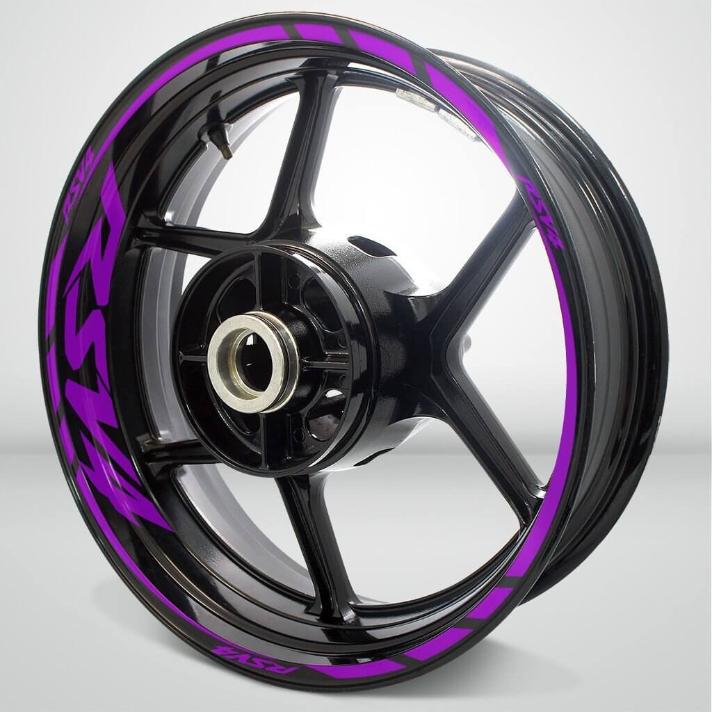 Aprilia RSV4 Motorcycle Rim Wheel Decal Accessory Sticker - Motorcycle stickers and decals