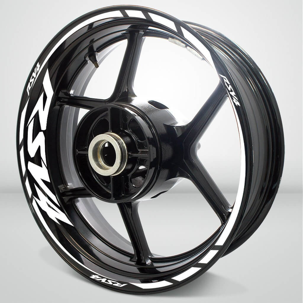 Aprilia RSV4 Motorcycle Rim Wheel Decal Accessory Sticker - Motorcycle stickers and decals