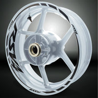 Aprilia RSV4 Motorcycle Rim Wheel Decal Accessory Sticker - Motorcycle stickers and decals