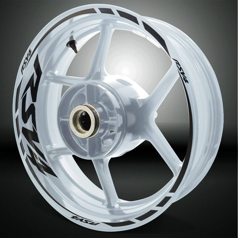 Aprilia RSV4 Motorcycle Rim Wheel Decal Accessory Sticker - Motorcycle stickers and decals