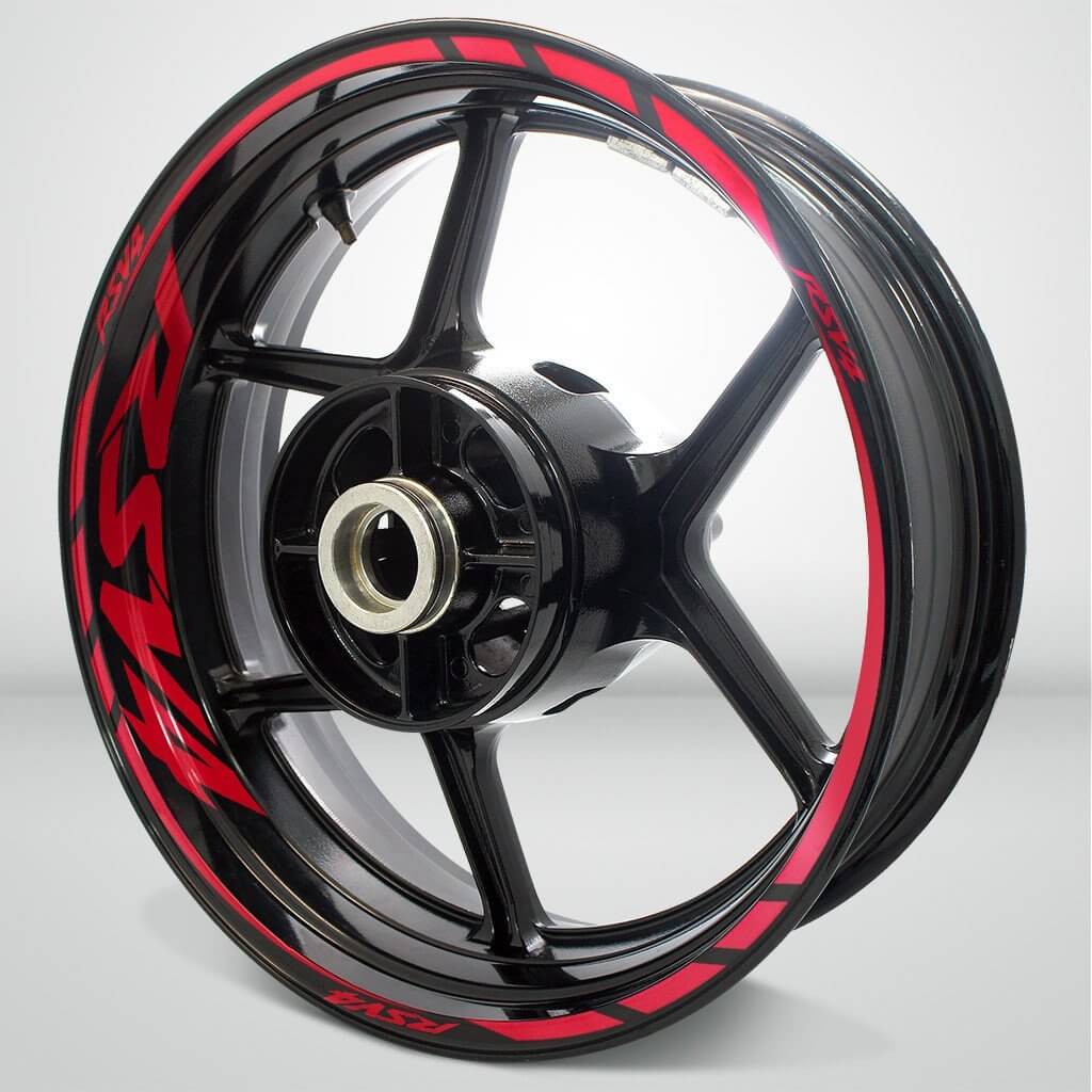 Aprilia RSV4 Motorcycle Rim Wheel Decal Accessory Sticker - Motorcycle stickers and decals
