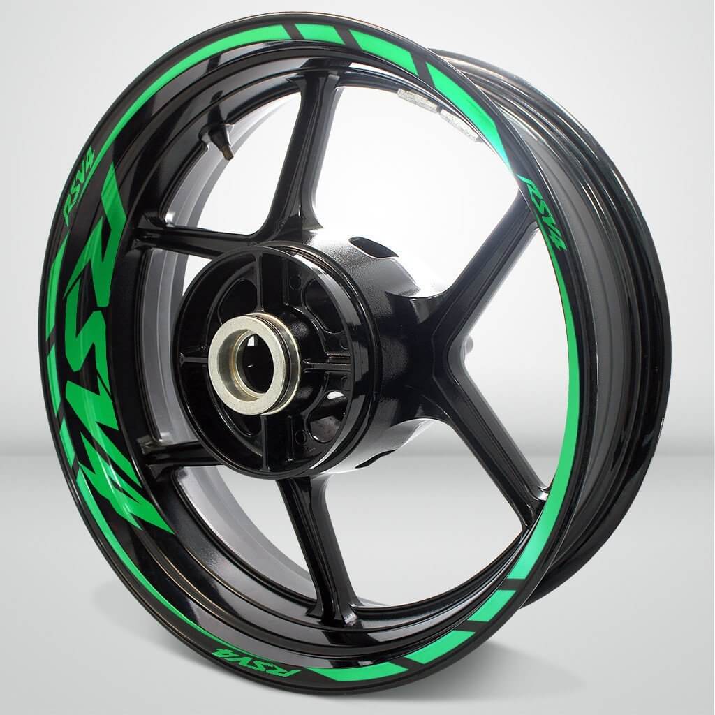 Aprilia RSV4 Motorcycle Rim Wheel Decal Accessory Sticker - Motorcycle stickers and decals