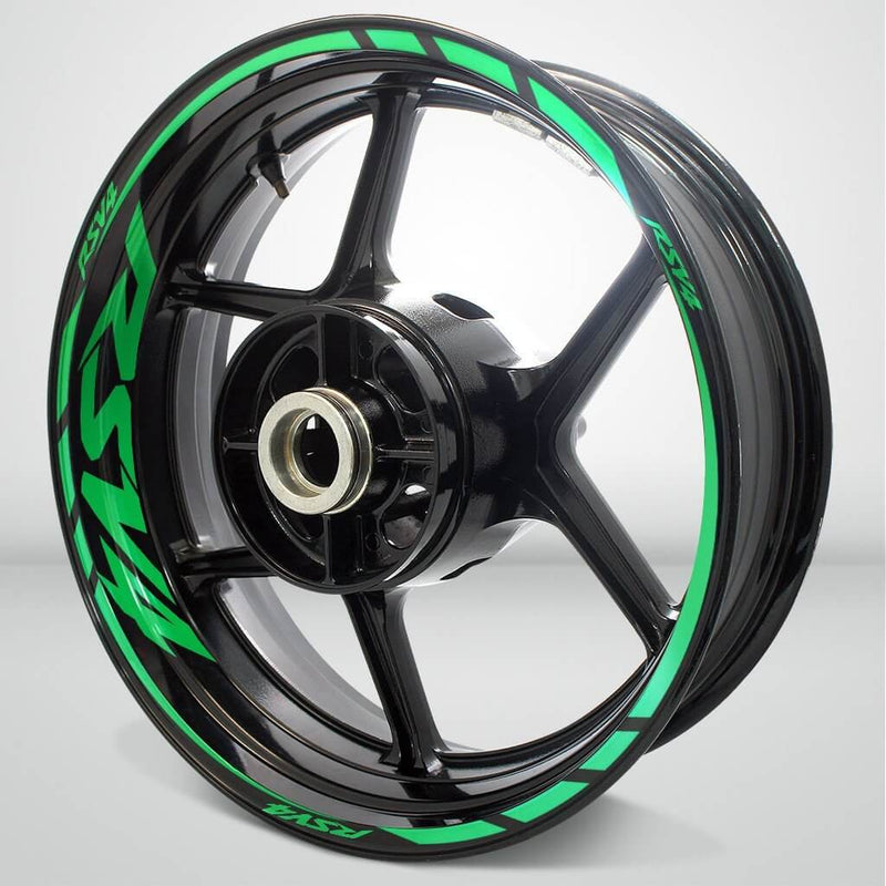 Aprilia RSV4 Motorcycle Rim Wheel Decal Accessory Sticker - Motorcycle stickers and decals