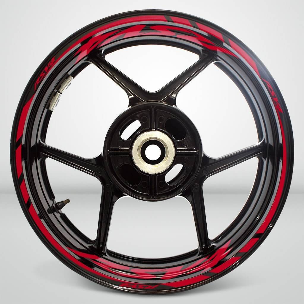 Aprilia RSV4 Motorcycle Rim Wheel Decal Accessory Sticker - Motorcycle stickers and decals