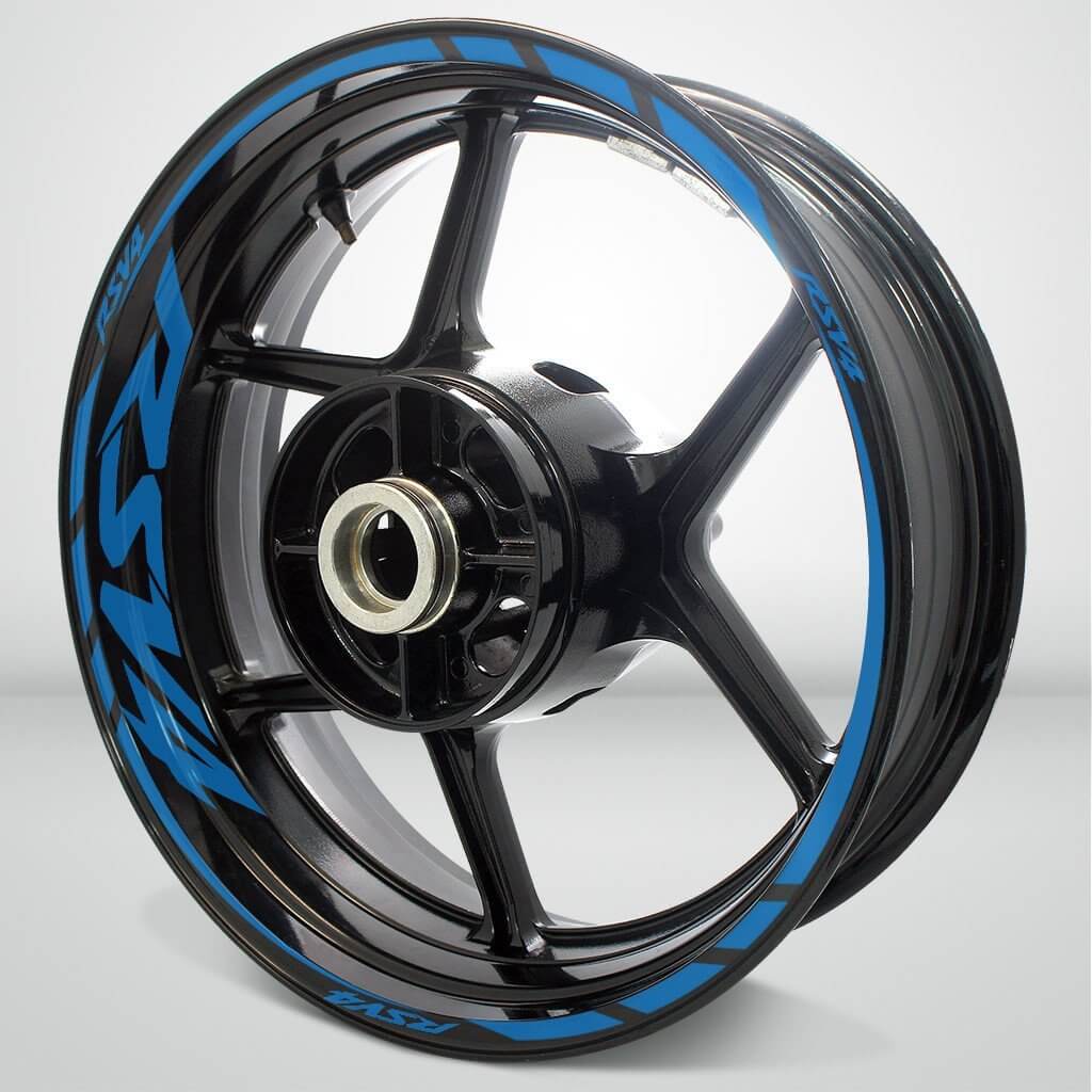 Aprilia RSV4 Motorcycle Rim Wheel Decal Accessory Sticker - Motorcycle stickers and decals