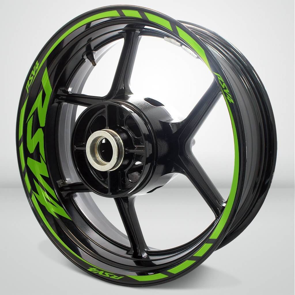 Aprilia RSV4 Motorcycle Rim Wheel Decal Accessory Sticker - Motorcycle stickers and decals