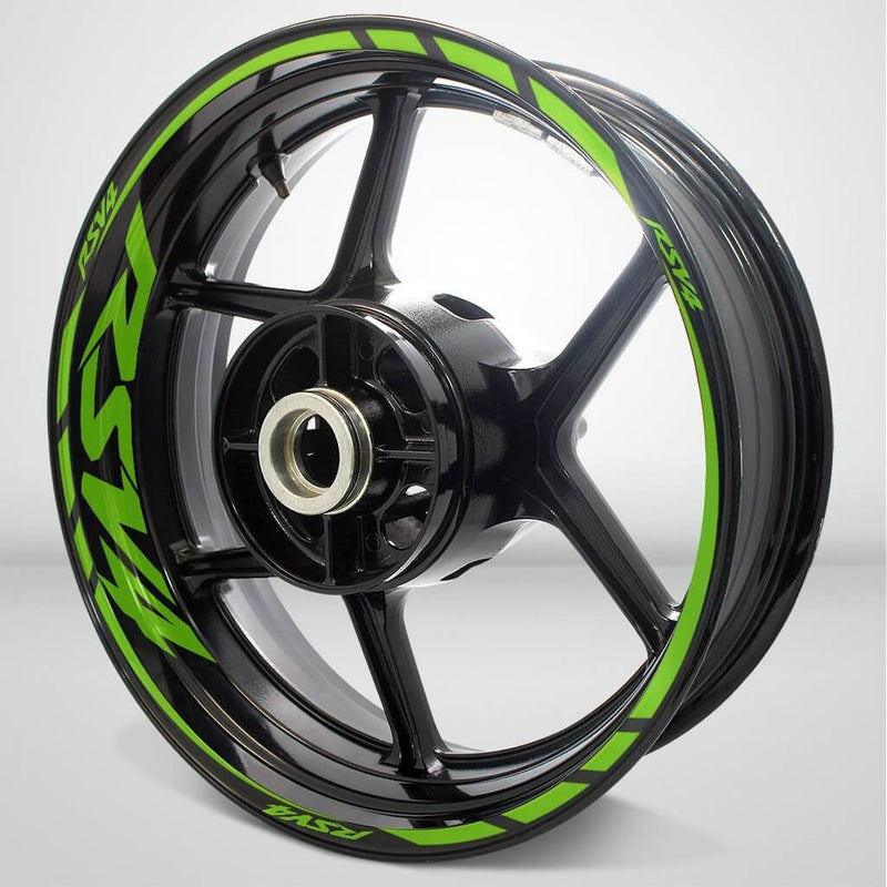 Aprilia RSV4 Motorcycle Rim Wheel Decal Accessory Sticker - Motorcycle stickers and decals