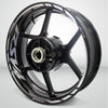 Aprilia RSV4 Motorcycle Rim Wheel Decal Accessory Sticker - Motorcycle stickers and decals