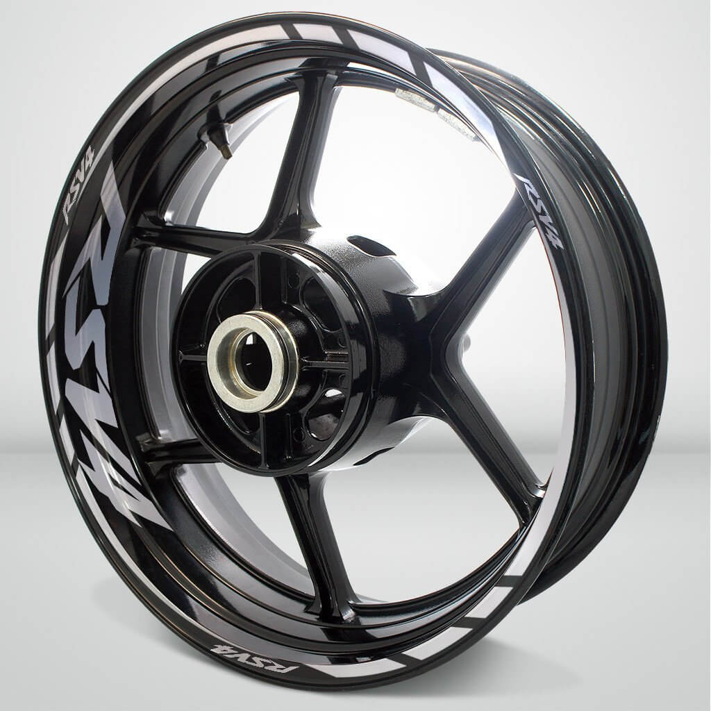 Aprilia RSV4 Motorcycle Rim Wheel Decal Accessory Sticker - Motorcycle stickers and decals