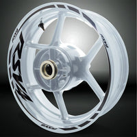 Aprilia RSV4 Motorcycle Rim Wheel Decal Accessory Sticker - Motorcycle stickers and decals