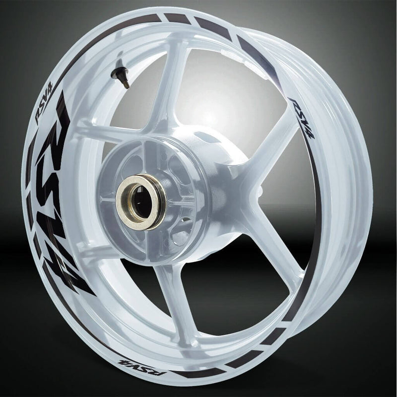 Aprilia RSV4 Motorcycle Rim Wheel Decal Accessory Sticker - Motorcycle stickers and decals