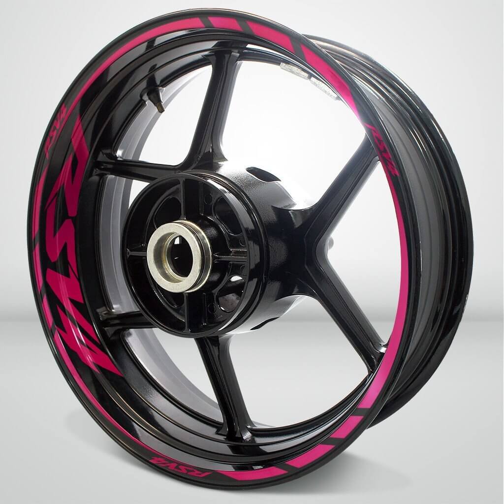 Aprilia RSV4 Motorcycle Rim Wheel Decal Accessory Sticker - Motorcycle stickers and decals