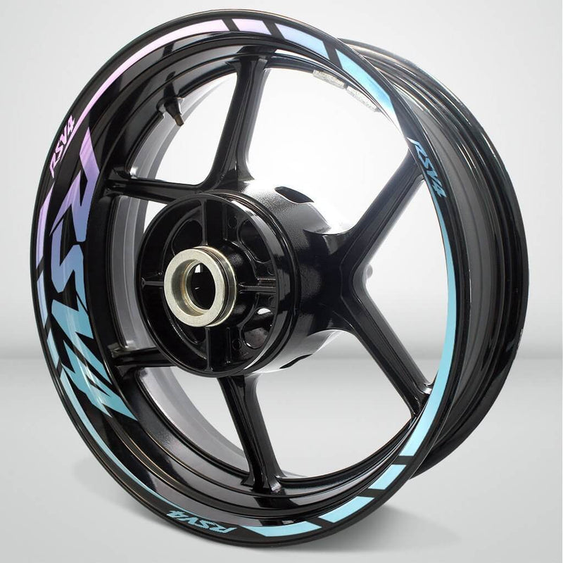 Aprilia RSV4 Motorcycle Rim Wheel Decal Accessory Sticker - Motorcycle stickers and decals