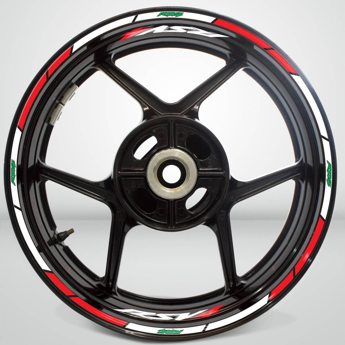 Aprilia RSV4 Wheel Rim Sticker Decal Stripe Motorcycle Bike MM-Kit v3 - Stickman Vinyls