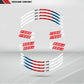 BMW F800R Wheel Rim Sticker Decal Stripe Motorcycle Bike MM-Kit v3 - Stickman Vinyls