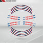 BMW K1200S Wheel Rim Sticker Decal Stripe Motorcycle Bike MM-Kit v1 - Stickman Vinyls