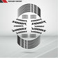 BMW S1000R Motorcycle Rim Wheel Decal Accessory Sticker - Stickman Vinyls