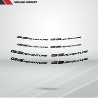 Dual Pack Inner Rim Tape Sticker Decal for BMW GS Adventure - Motorcycle stickers and decals