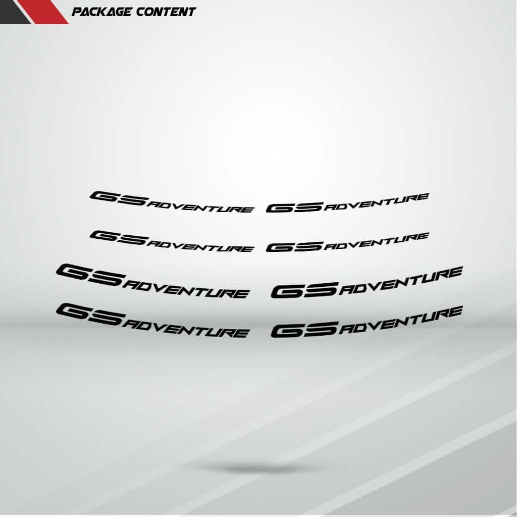 Dual Pack Inner Rim Tape Sticker Decal for BMW GS Adventure - Motorcycle stickers and decals
