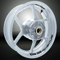 Dual Pack Inner Rim Tape Sticker Decal for BMW GS Adventure - Motorcycle stickers and decals