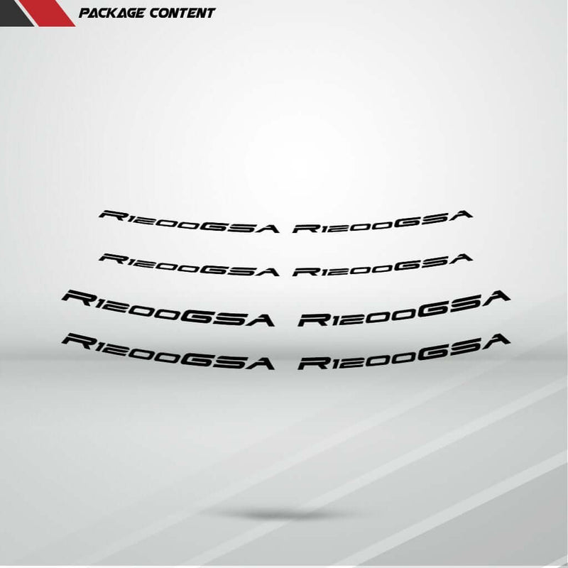 Dual Pack Inner Rim Tape Sticker Decal for BMW R1200 GSA - Motorcycle stickers and decals