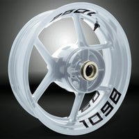 Dual Pack Inner Rim Tape Sticker Decal for Ducati 1098 - Motorcycle stickers and decals