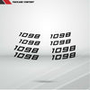 Dual Pack Inner Rim Tape Sticker Decal for Ducati 1098 - Motorcycle stickers and decals