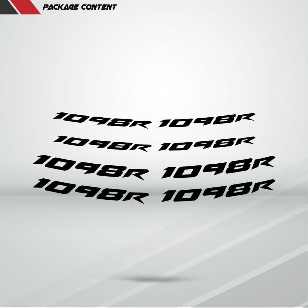 Dual Pack Inner Rim Tape Sticker Decal for Ducati 1098R - Motorcycle stickers and decals