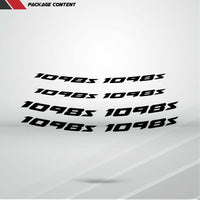 Dual Pack Inner Rim Tape Sticker Decal for Ducati 1098s - Motorcycle stickers and decals