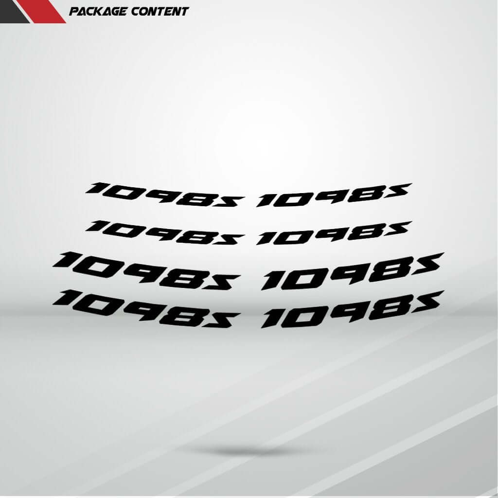 Dual Pack Inner Rim Tape Sticker Decal for Ducati 1098s - Motorcycle stickers and decals