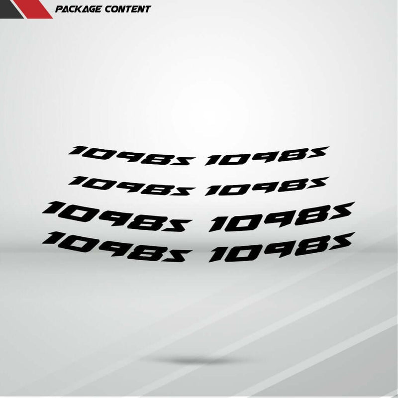 Dual Pack Inner Rim Tape Sticker Decal for Ducati 1098s - Motorcycle stickers and decals
