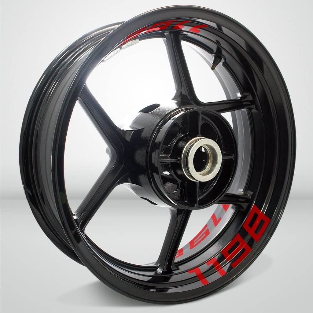 Dual Pack Inner Rim Tape Sticker Decal for Ducati 1198 - Motorcycle stickers and decals