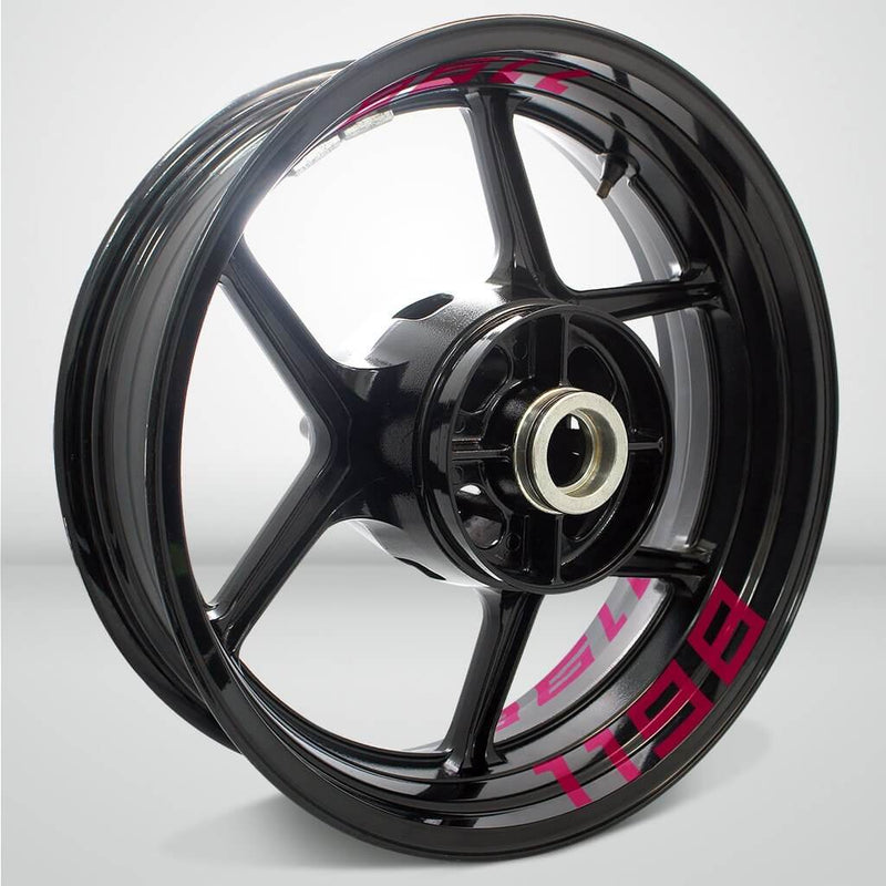 Dual Pack Inner Rim Tape Sticker Decal for Ducati 1198 - Motorcycle stickers and decals