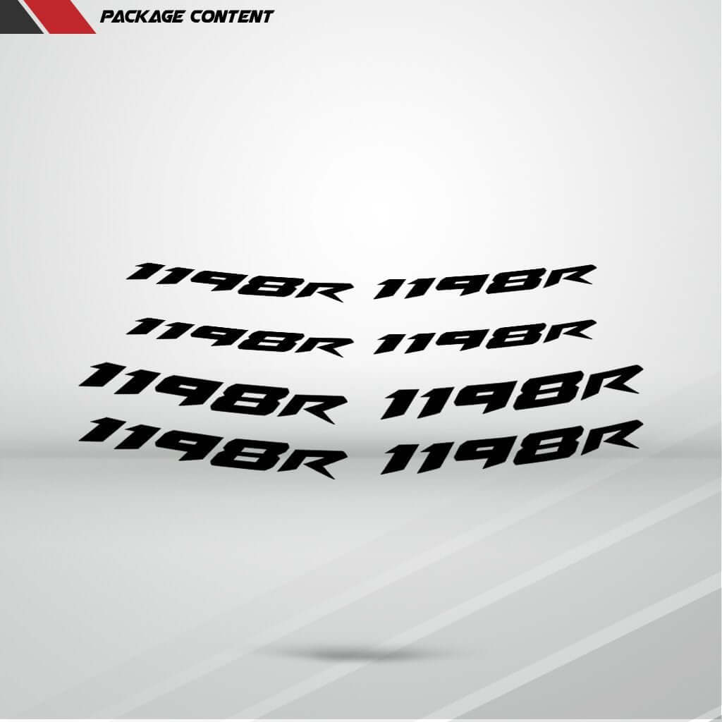 Dual Pack Inner Rim Tape Sticker Decal for Ducati 1198R - Motorcycle stickers and decals