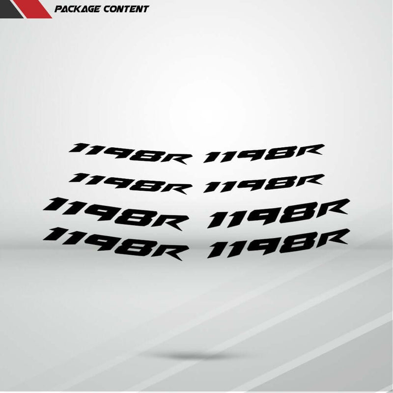 Dual Pack Inner Rim Tape Sticker Decal for Ducati 1198R - Motorcycle stickers and decals