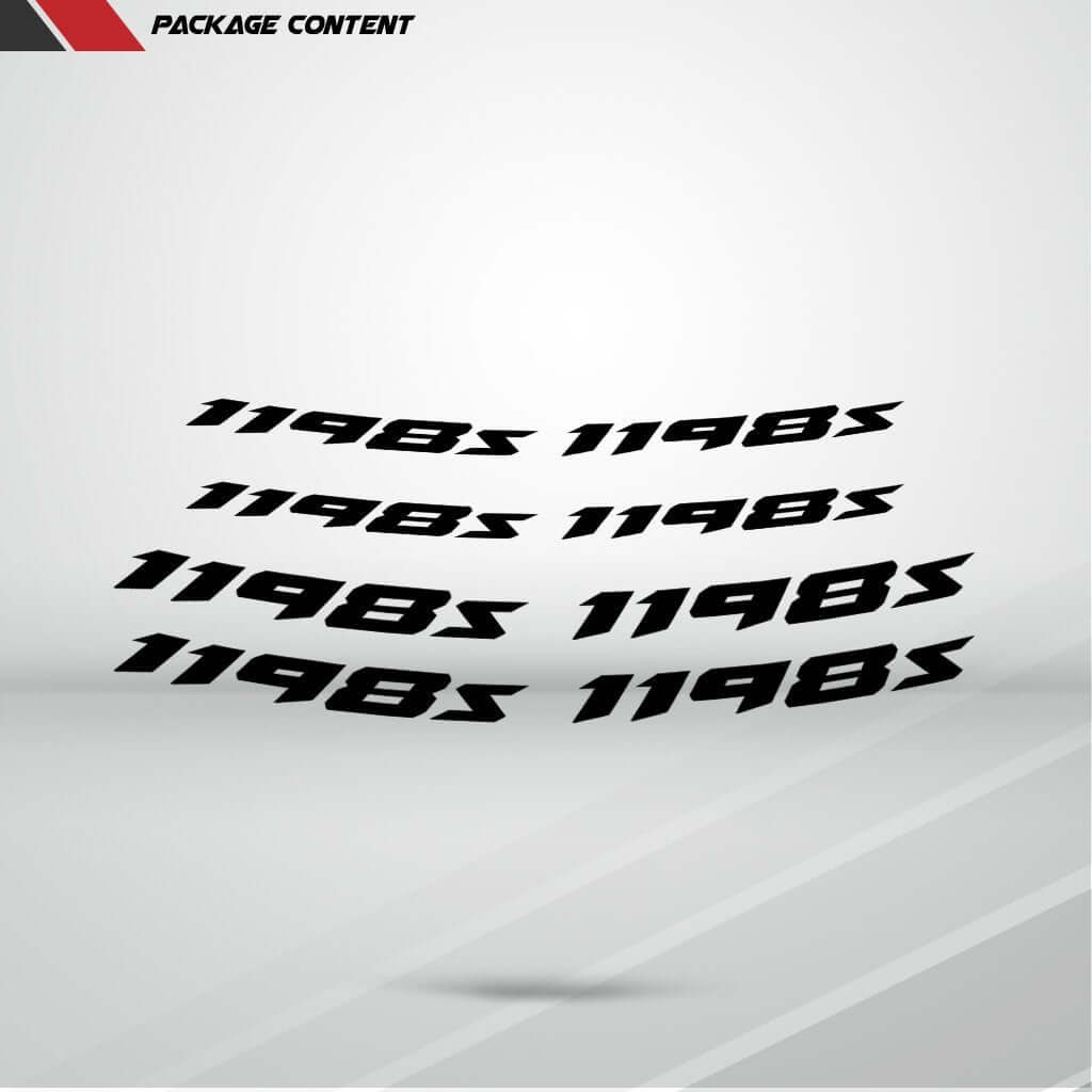 Dual Pack Inner Rim Tape Sticker Decal for Ducati 1198s - Motorcycle stickers and decals