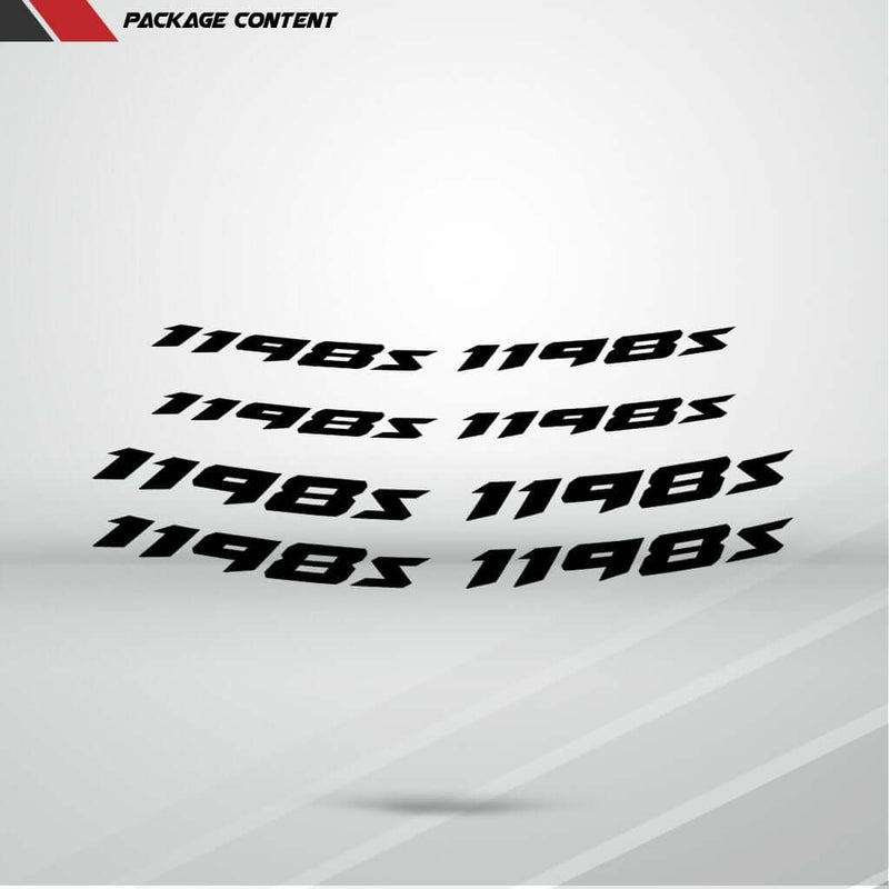 Dual Pack Inner Rim Tape Sticker Decal for Ducati 1198s - Motorcycle stickers and decals