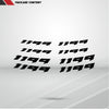 Dual Pack Inner Rim Tape Sticker Decal for Ducati 1199 - Motorcycle stickers and decals