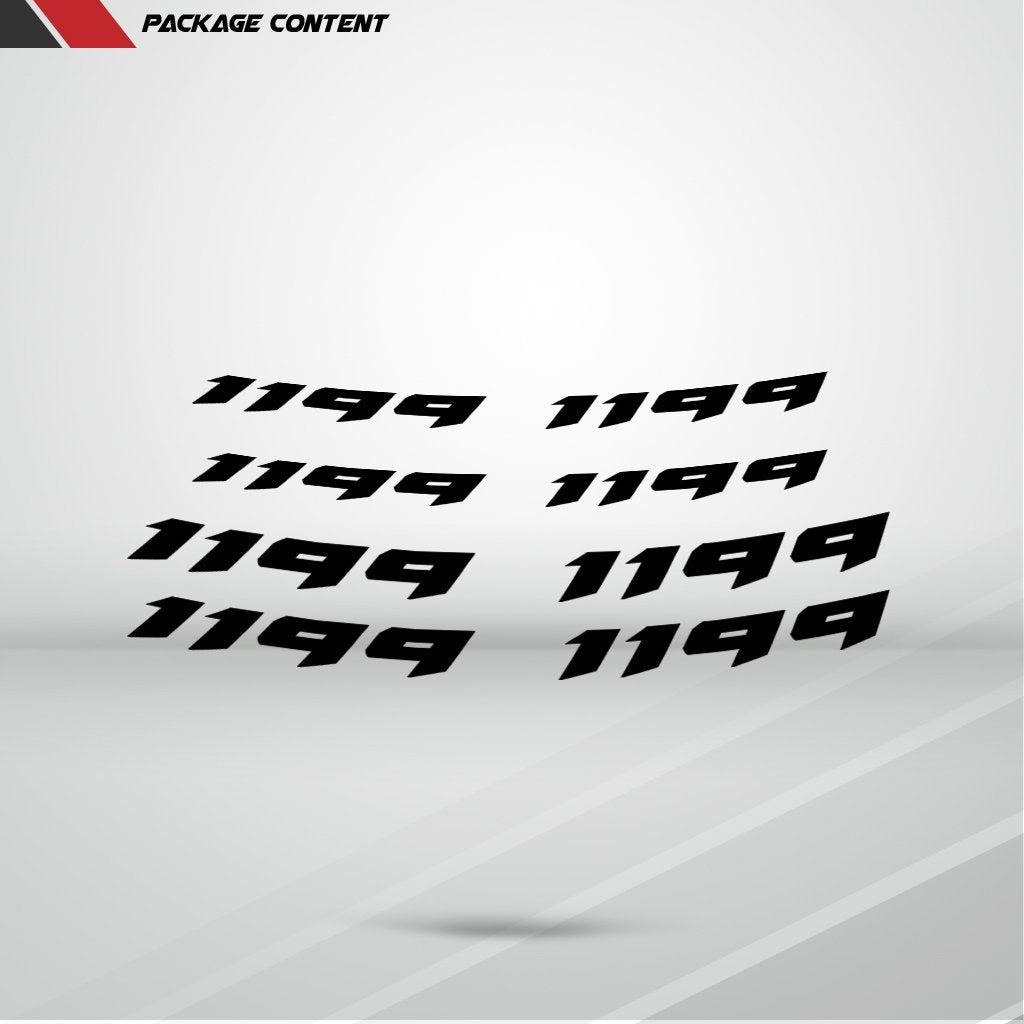 Dual Pack Inner Rim Tape Sticker Decal for Ducati 1199 - Stickman Vinyls